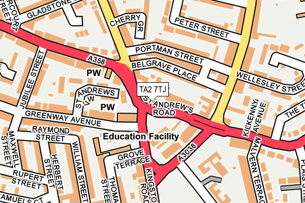 TA2 7TJ map - OS OpenMap – Local (Ordnance Survey) TA2 7TJ map - OS OpenMap – Local (Ordnance Survey)