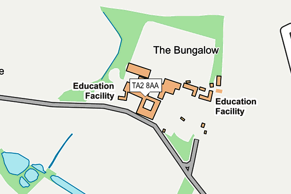 TA2 8AA map - OS OpenMap – Local (Ordnance Survey) TA2 8AA map - OS OpenMap – Local (Ordnance Survey)