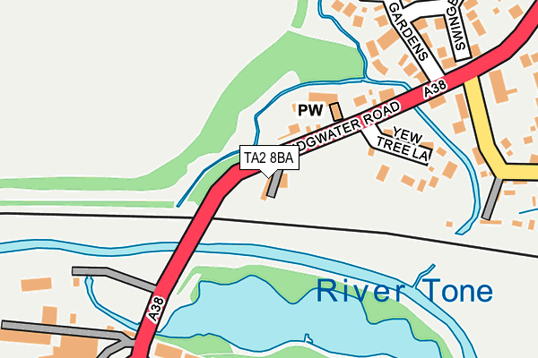 TA2 8BA map - OS OpenMap – Local (Ordnance Survey) TA2 8BA map - OS OpenMap – Local (Ordnance Survey)
