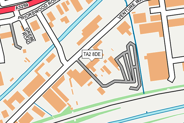 TA2 8DE map - OS OpenMap – Local (Ordnance Survey) TA2 8DE map - OS OpenMap – Local (Ordnance Survey)