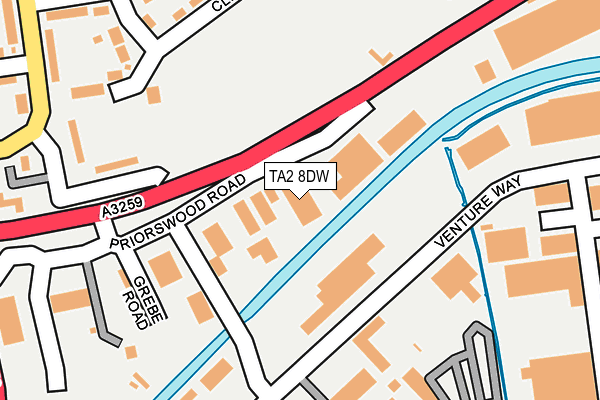 TA2 8DW map - OS OpenMap – Local (Ordnance Survey) TA2 8DW map - OS OpenMap – Local (Ordnance Survey)