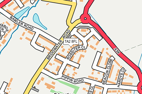 TA2 8FL map - OS OpenMap – Local (Ordnance Survey) TA2 8FL map - OS OpenMap – Local (Ordnance Survey)
