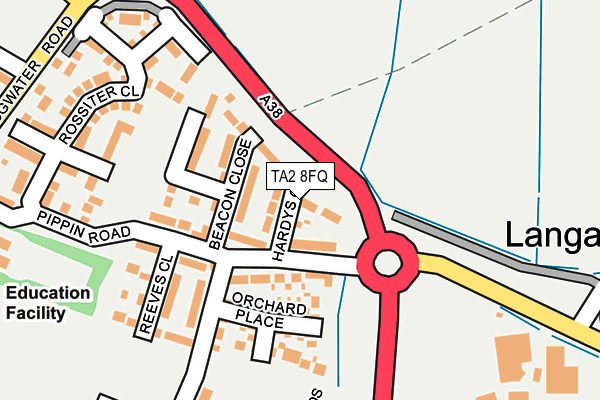 TA2 8FQ map - OS OpenMap – Local (Ordnance Survey) TA2 8FQ map - OS OpenMap – Local (Ordnance Survey)