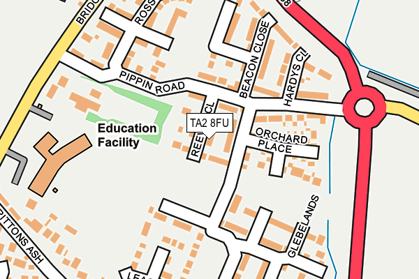 TA2 8FU map - OS OpenMap – Local (Ordnance Survey) TA2 8FU map - OS OpenMap – Local (Ordnance Survey)