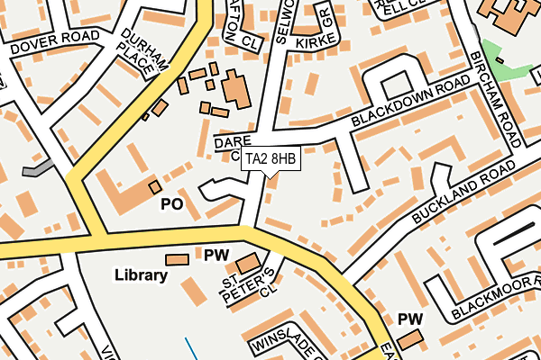 TA2 8HB map - OS OpenMap – Local (Ordnance Survey) TA2 8HB map - OS OpenMap – Local (Ordnance Survey)
