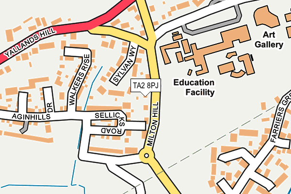 TA2 8PJ map - OS OpenMap – Local (Ordnance Survey) TA2 8PJ map - OS OpenMap – Local (Ordnance Survey)