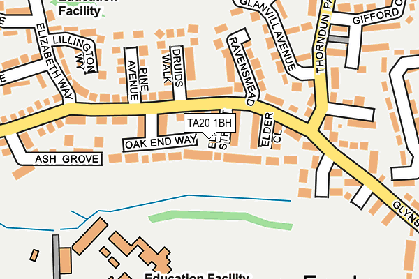 TA20 1BH map - OS OpenMap – Local (Ordnance Survey)