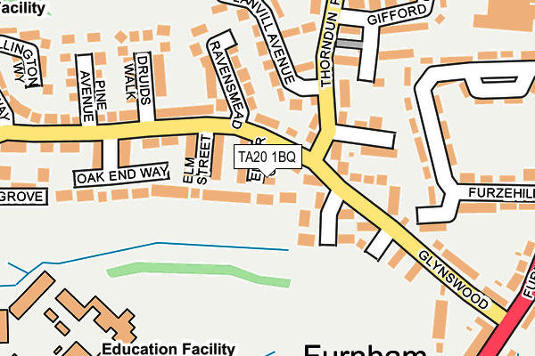 TA20 1BQ map - OS OpenMap – Local (Ordnance Survey) TA20 1BQ map - OS OpenMap – Local (Ordnance Survey)