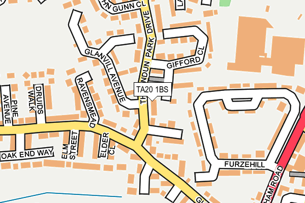 TA20 1BS map - OS OpenMap – Local (Ordnance Survey) TA20 1BS map - OS OpenMap – Local (Ordnance Survey)