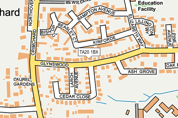 TA20 1BX map - OS OpenMap – Local (Ordnance Survey) TA20 1BX map - OS OpenMap – Local (Ordnance Survey)