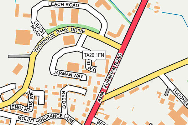 TA20 1FN map - OS OpenMap – Local (Ordnance Survey) TA20 1FN map - OS OpenMap – Local (Ordnance Survey)