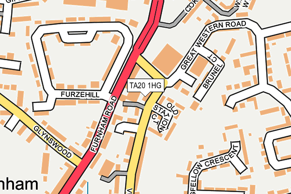 TA20 1HG map - OS OpenMap – Local (Ordnance Survey) TA20 1HG map - OS OpenMap – Local (Ordnance Survey)
