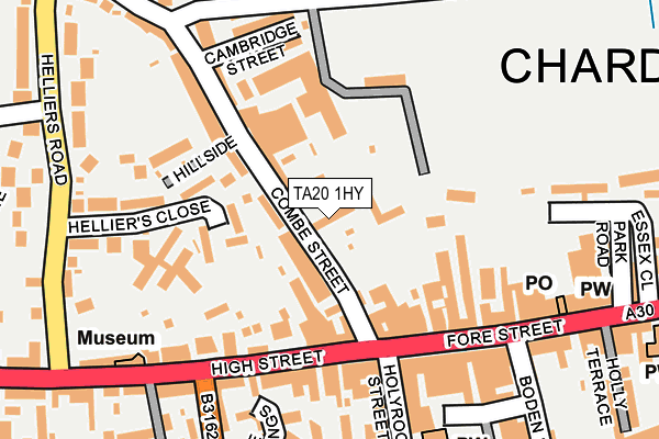 TA20 1HY map - OS OpenMap – Local (Ordnance Survey) TA20 1HY map - OS OpenMap – Local (Ordnance Survey)