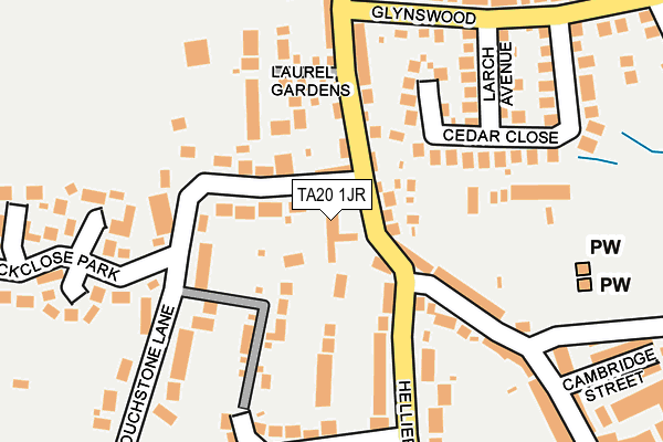 TA20 1JR map - OS OpenMap – Local (Ordnance Survey) TA20 1JR map - OS OpenMap – Local (Ordnance Survey)