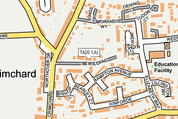 TA20 1JU map - OS OpenMap – Local (Ordnance Survey) TA20 1JU map - OS OpenMap – Local (Ordnance Survey)