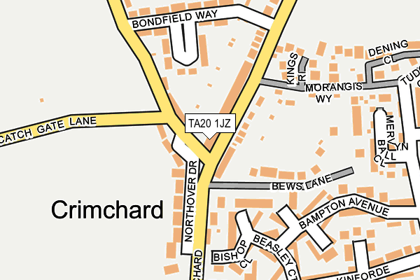 TA20 1JZ map - OS OpenMap – Local (Ordnance Survey) TA20 1JZ map - OS OpenMap – Local (Ordnance Survey)