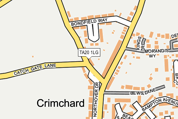 TA20 1LG map - OS OpenMap – Local (Ordnance Survey) TA20 1LG map - OS OpenMap – Local (Ordnance Survey)