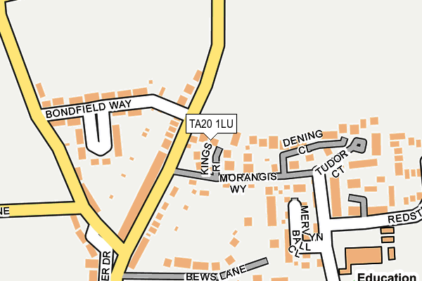 TA20 1LU map - OS OpenMap – Local (Ordnance Survey) TA20 1LU map - OS OpenMap – Local (Ordnance Survey)