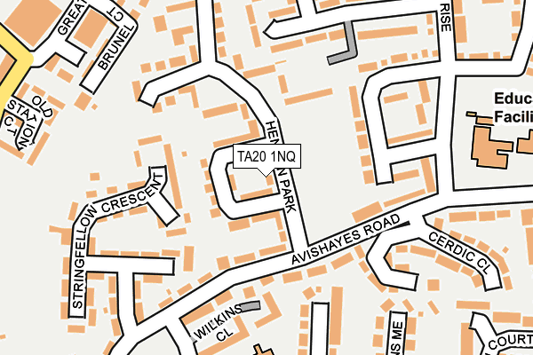 TA20 1NQ map - OS OpenMap – Local (Ordnance Survey) TA20 1NQ map - OS OpenMap – Local (Ordnance Survey)