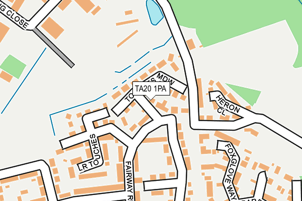 TA20 1PA map - OS OpenMap – Local (Ordnance Survey) TA20 1PA map - OS OpenMap – Local (Ordnance Survey)