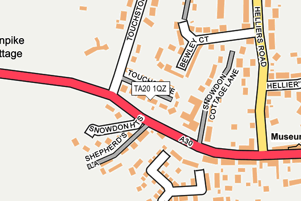 TA20 1QZ map - OS OpenMap – Local (Ordnance Survey) TA20 1QZ map - OS OpenMap – Local (Ordnance Survey)