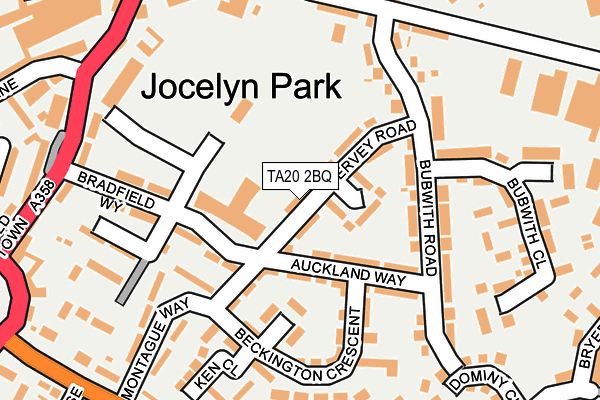 TA20 2BQ map - OS OpenMap – Local (Ordnance Survey) TA20 2BQ map - OS OpenMap – Local (Ordnance Survey)