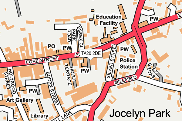 TA20 2DE map - OS OpenMap – Local (Ordnance Survey) TA20 2DE map - OS OpenMap – Local (Ordnance Survey)
