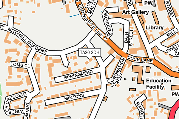 TA20 2DH map - OS OpenMap – Local (Ordnance Survey) TA20 2DH map - OS OpenMap – Local (Ordnance Survey)