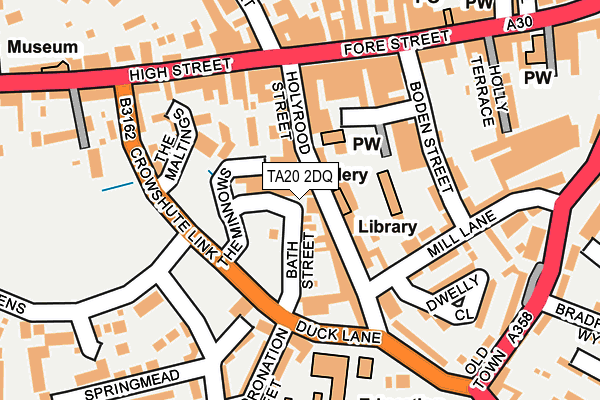 TA20 2DQ map - OS OpenMap – Local (Ordnance Survey) TA20 2DQ map - OS OpenMap – Local (Ordnance Survey)