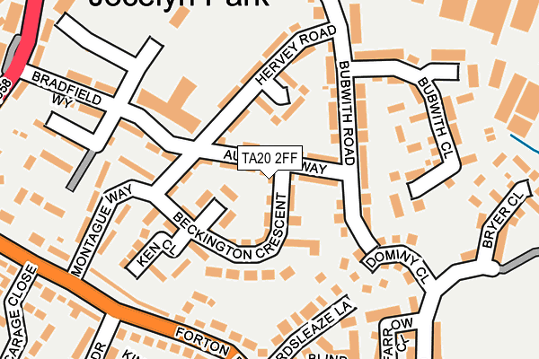 TA20 2FF map - OS OpenMap – Local (Ordnance Survey) TA20 2FF map - OS OpenMap – Local (Ordnance Survey)