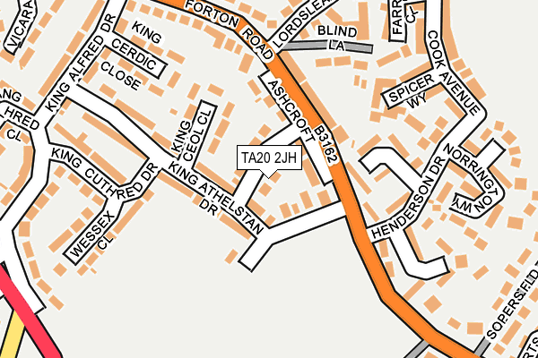 TA20 2JH map - OS OpenMap – Local (Ordnance Survey) TA20 2JH map - OS OpenMap – Local (Ordnance Survey)