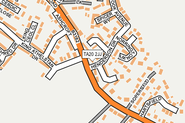 TA20 2JJ map - OS OpenMap – Local (Ordnance Survey) TA20 2JJ map - OS OpenMap – Local (Ordnance Survey)