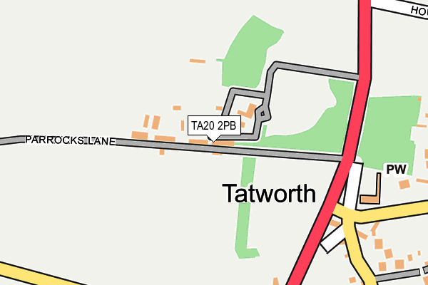 TA20 2PB map - OS OpenMap – Local (Ordnance Survey) TA20 2PB map - OS OpenMap – Local (Ordnance Survey)