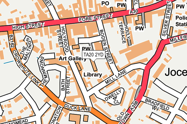 TA20 2YD map - OS OpenMap – Local (Ordnance Survey) TA20 2YD map - OS OpenMap – Local (Ordnance Survey)