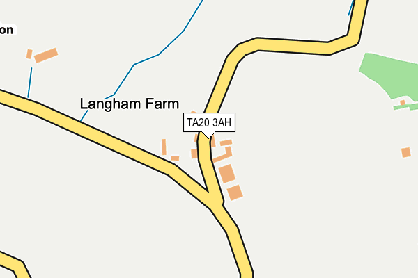 TA20 3AH map - OS OpenMap – Local (Ordnance Survey)