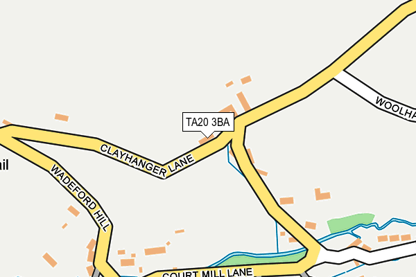 TA20 3BA map - OS OpenMap – Local (Ordnance Survey) TA20 3BA map - OS OpenMap – Local (Ordnance Survey)