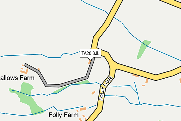 TA20 3JL map - OS OpenMap – Local (Ordnance Survey) TA20 3JL map - OS OpenMap – Local (Ordnance Survey)