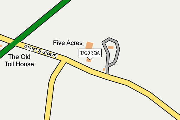 TA20 3QA map - OS OpenMap – Local (Ordnance Survey) TA20 3QA map - OS OpenMap – Local (Ordnance Survey)