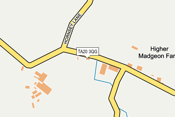 TA20 3QG map - OS OpenMap – Local (Ordnance Survey) TA20 3QG map - OS OpenMap – Local (Ordnance Survey)