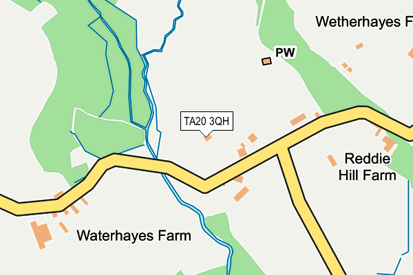 TA20 3QH map - OS OpenMap – Local (Ordnance Survey) TA20 3QH map - OS OpenMap – Local (Ordnance Survey)