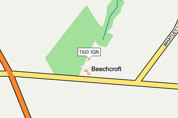 TA20 3QN map - OS OpenMap – Local (Ordnance Survey) TA20 3QN map - OS OpenMap – Local (Ordnance Survey)