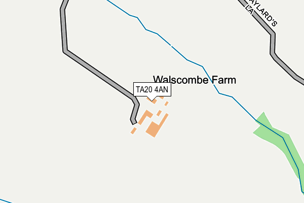TA20 4AN map - OS OpenMap – Local (Ordnance Survey)