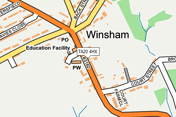 TA20 4HX map - OS OpenMap – Local (Ordnance Survey) TA20 4HX map - OS OpenMap – Local (Ordnance Survey)