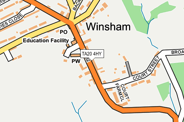 TA20 4HY map - OS OpenMap – Local (Ordnance Survey) TA20 4HY map - OS OpenMap – Local (Ordnance Survey)