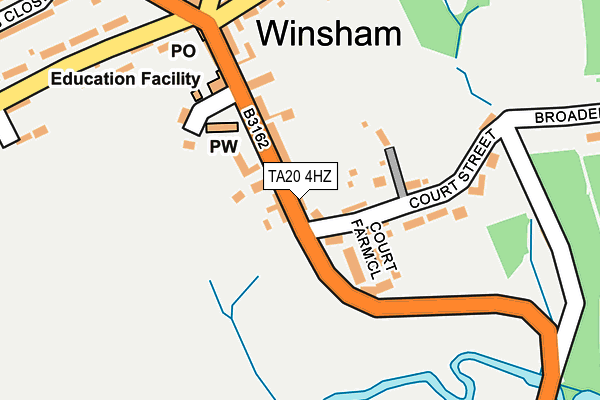 TA20 4HZ map - OS OpenMap – Local (Ordnance Survey) TA20 4HZ map - OS OpenMap – Local (Ordnance Survey)