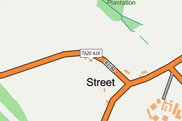 TA20 4JX map - OS OpenMap – Local (Ordnance Survey) TA20 4JX map - OS OpenMap – Local (Ordnance Survey)