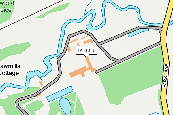 TA20 4LU map - OS OpenMap – Local (Ordnance Survey) TA20 4LU map - OS OpenMap – Local (Ordnance Survey)