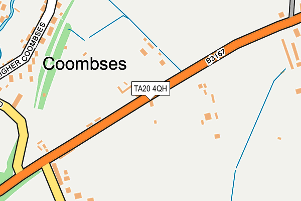 TA20 4QH map - OS OpenMap – Local (Ordnance Survey) TA20 4QH map - OS OpenMap – Local (Ordnance Survey)
