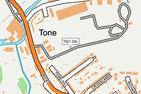 TA21 0AL map - OS OpenMap – Local (Ordnance Survey) TA21 0AL map - OS OpenMap – Local (Ordnance Survey)