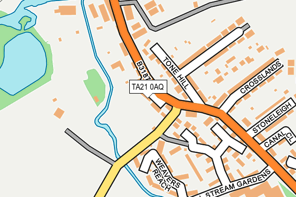 TA21 0AQ map - OS OpenMap – Local (Ordnance Survey) TA21 0AQ map - OS OpenMap – Local (Ordnance Survey)